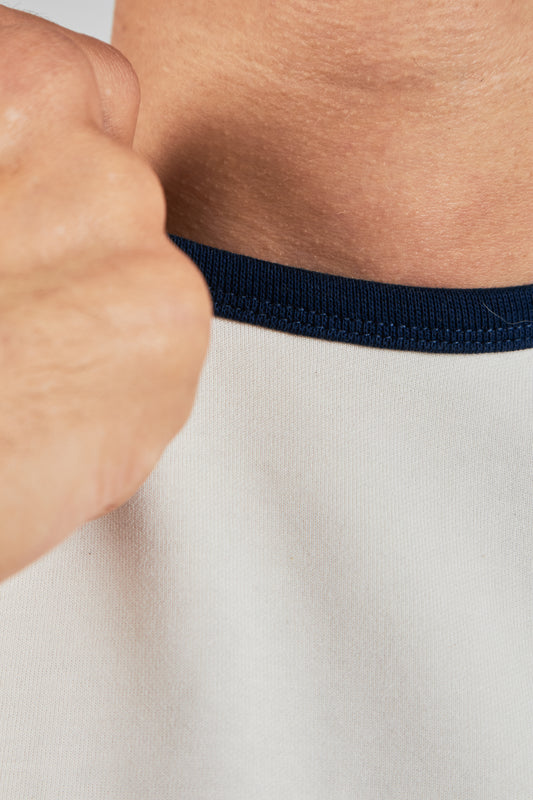 NOLL Ringer Tee – Off White / Navy
