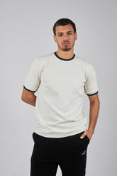 NOLL Ringer Tee – Off White / Navy