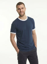 NOLL Ringer Tee – Navy / White