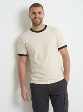 NOLL Ringer Tee – Off White / Black