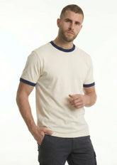 NOLL Ringer Tee – Off White / Navy