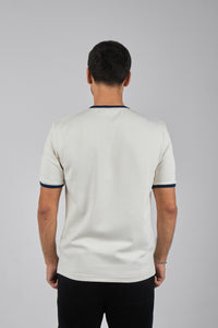 NOLL Ringer Tee – Off White / Navy