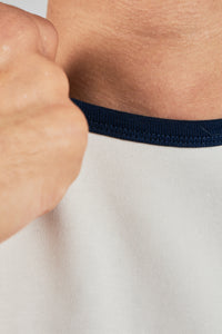 NOLL Ringer Tee – Off White / Navy