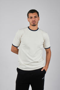 NOLL Ringer Tee – Off White / Navy