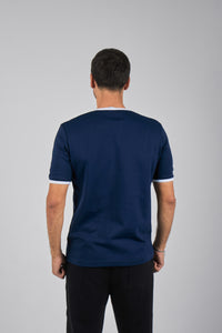 NOLL Ringer Tee – Navy / White