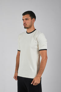 NOLL Ringer Tee – Off White / Black
