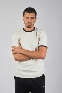 NOLL Ringer Tee – Off White / Black
