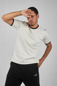 NOLL Ringer Tee – Off White / Black